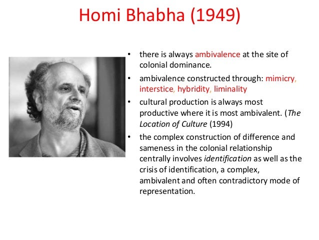 homi bhabha harvard mimicry in postcolonialism slideshare